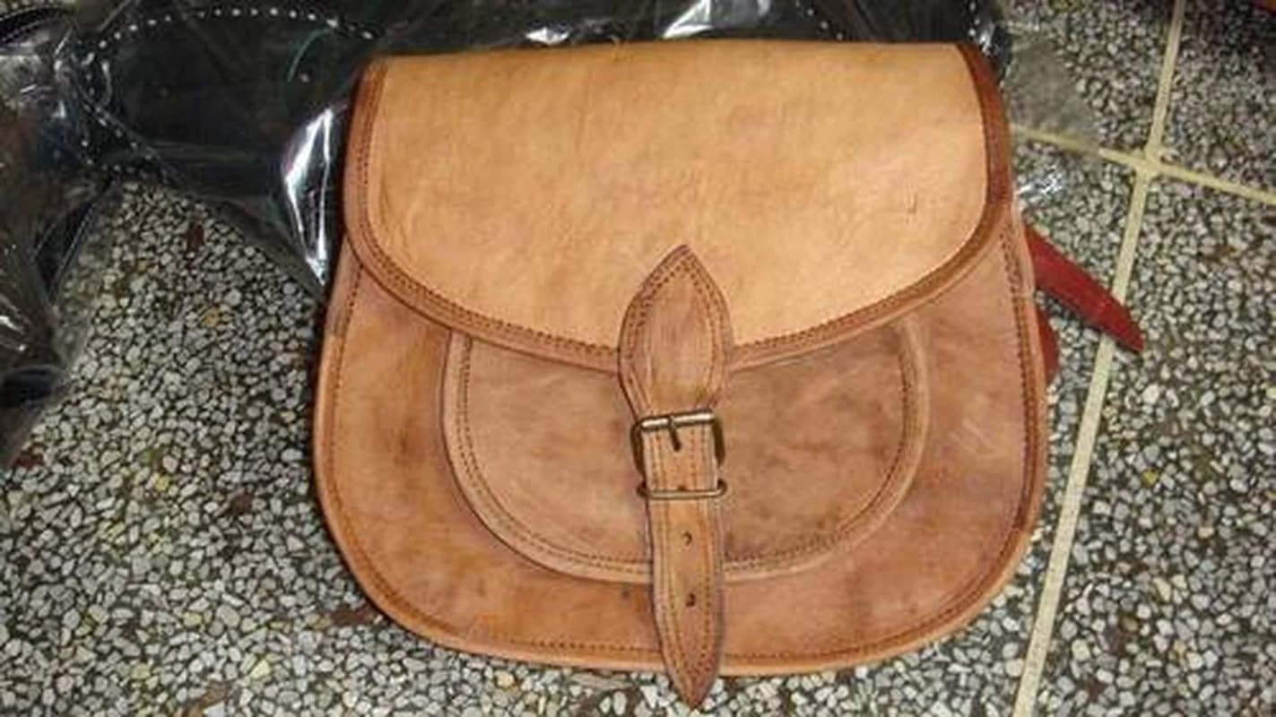 IndiFash - 13″10 Handcrated Leather Women’s Sling Bag | 100% Genuine Leather thumbnail 5