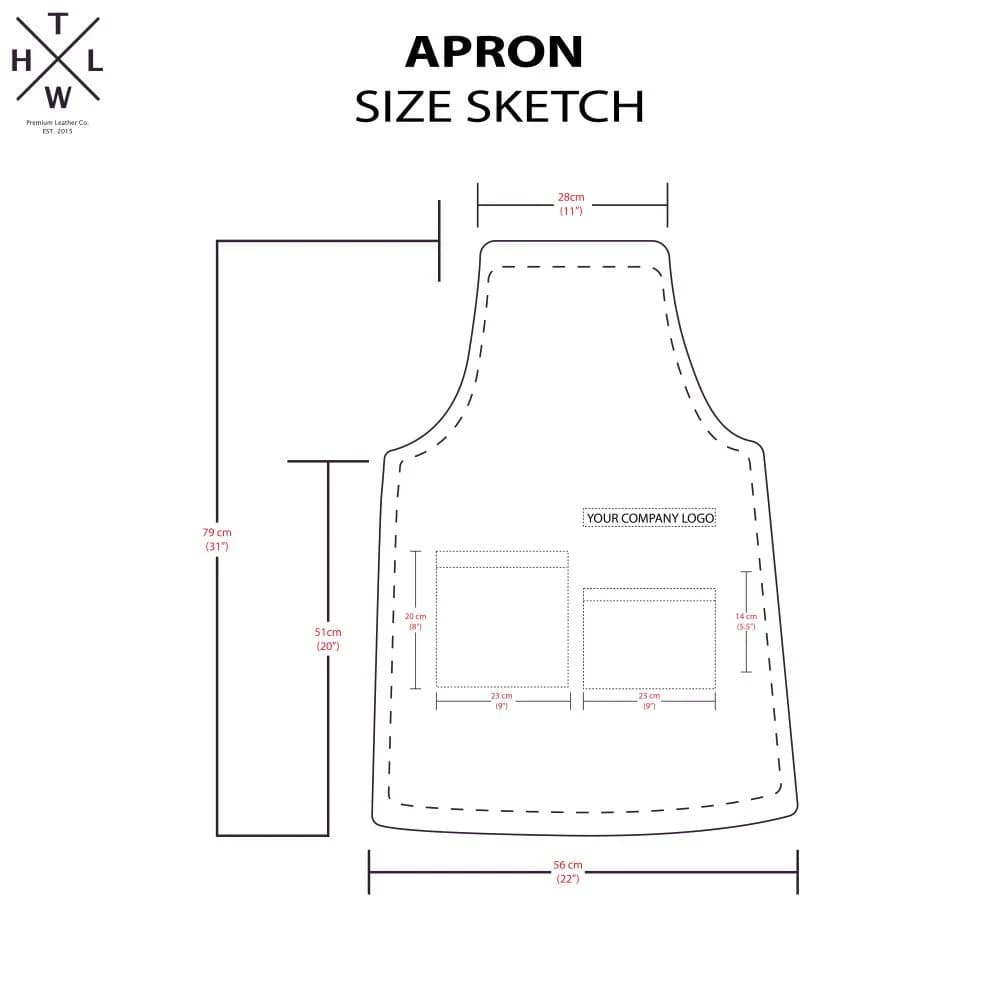 2 Pocket Brown Apron thumbnail 11