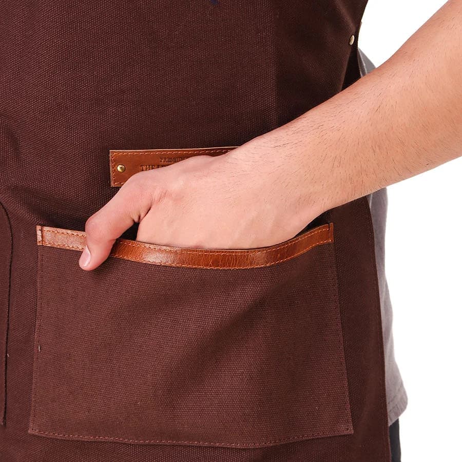 2 Pocket Brown Apron thumbnail 5
