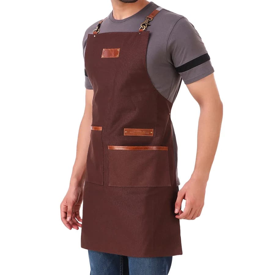 2 Pocket Brown Apron thumbnail 6