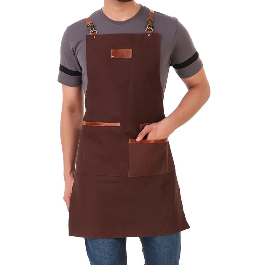 2 Pocket Brown Apron thumbnail 7