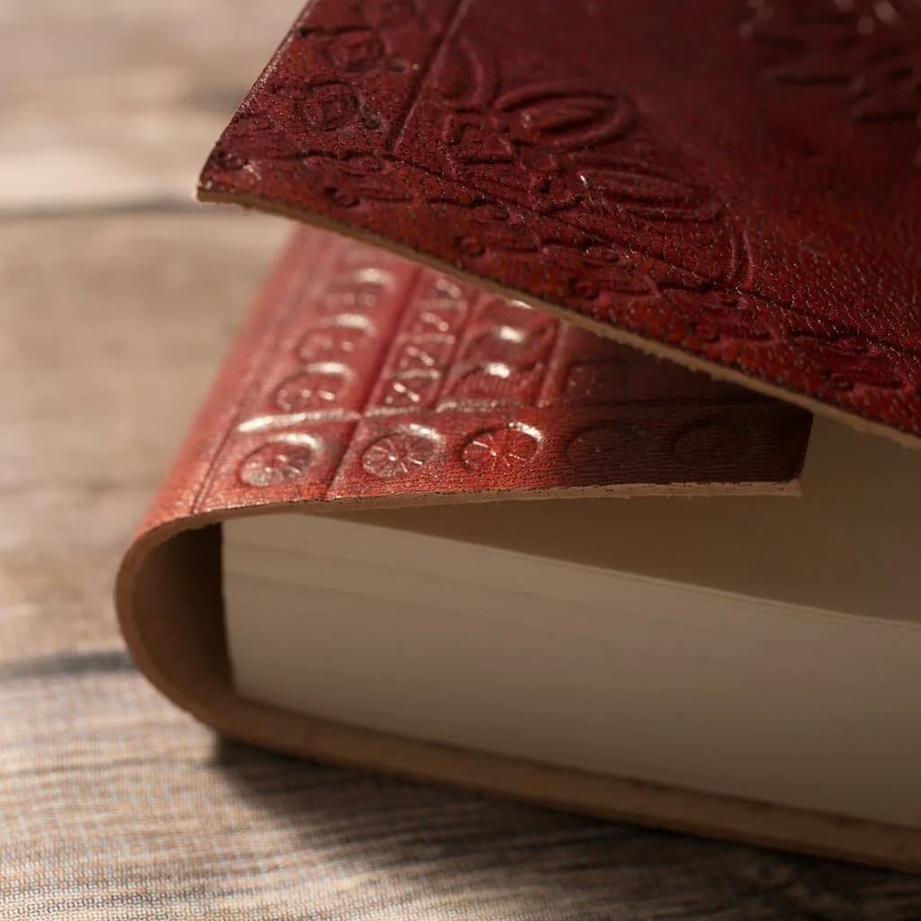 IndiFash - Vintage Beautiful Tree Embossed Unique Design 10″7 Handcrafted Leather Journal/Diary 200 page | 100% Genuine Leather thumbnail 7