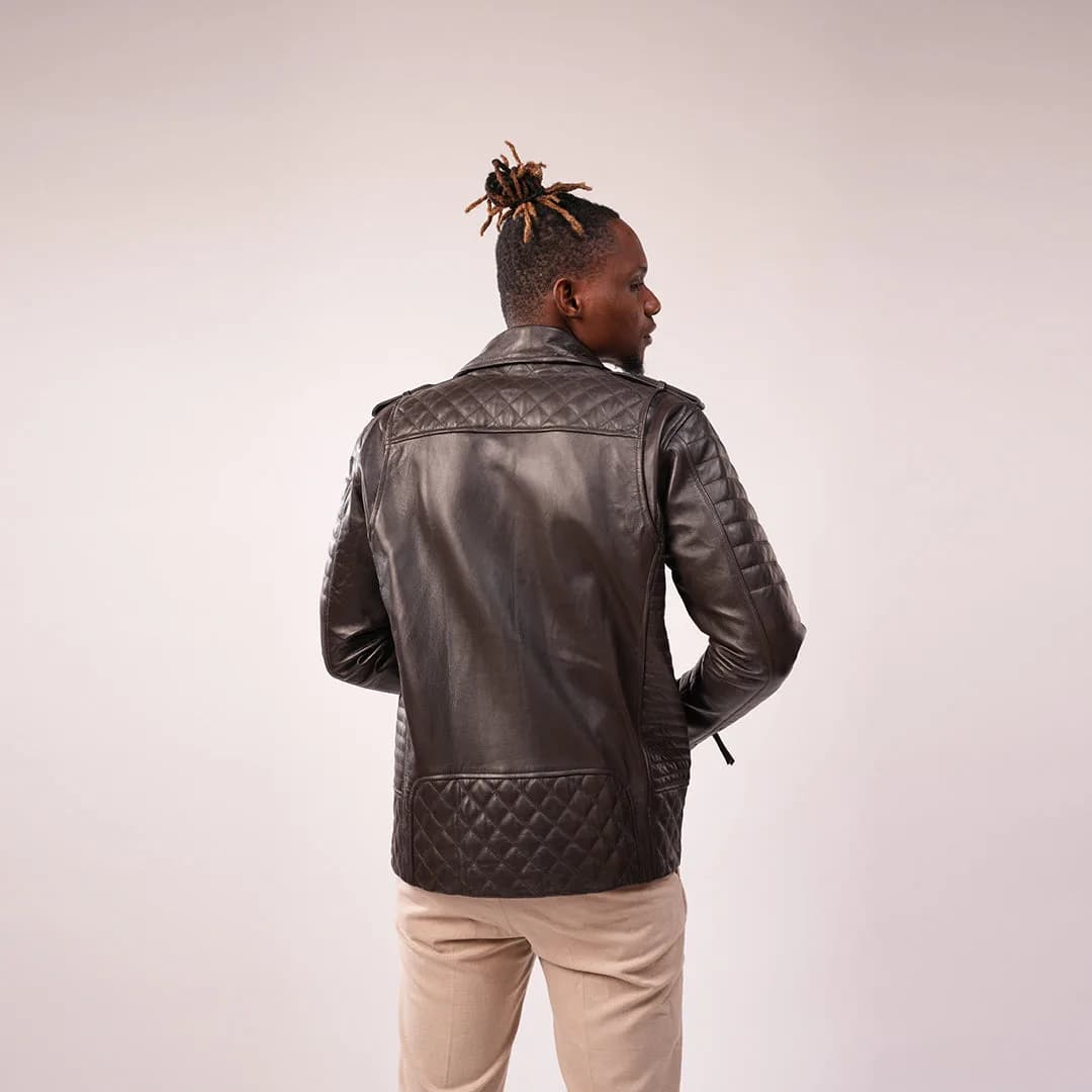 90 Feet Virat Lightweight Premium Leather Zipper Jacket thumbnail 2