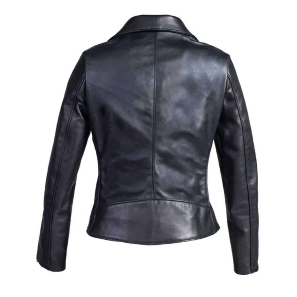 Aliya Moto Leather Jacket for Women thumbnail 3