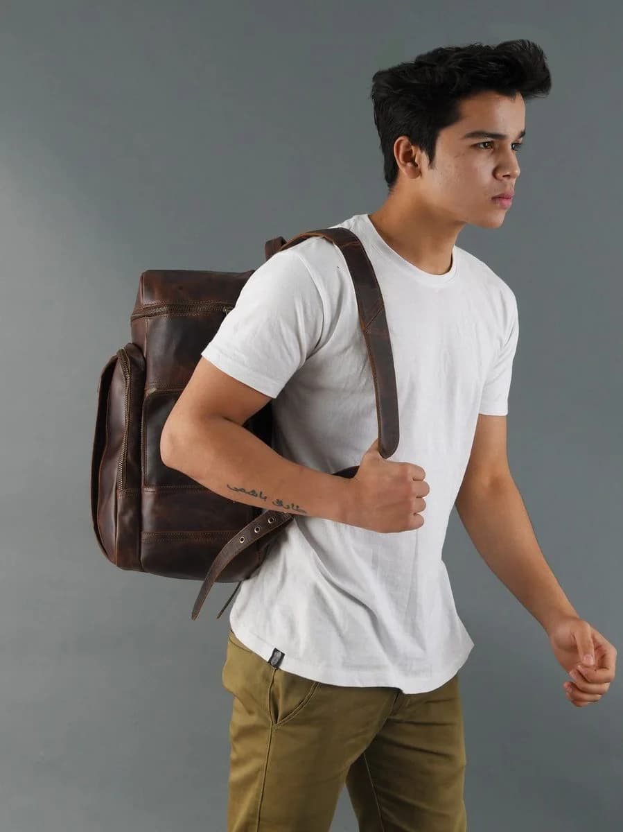 Alpha Brown Backpack thumbnail 11