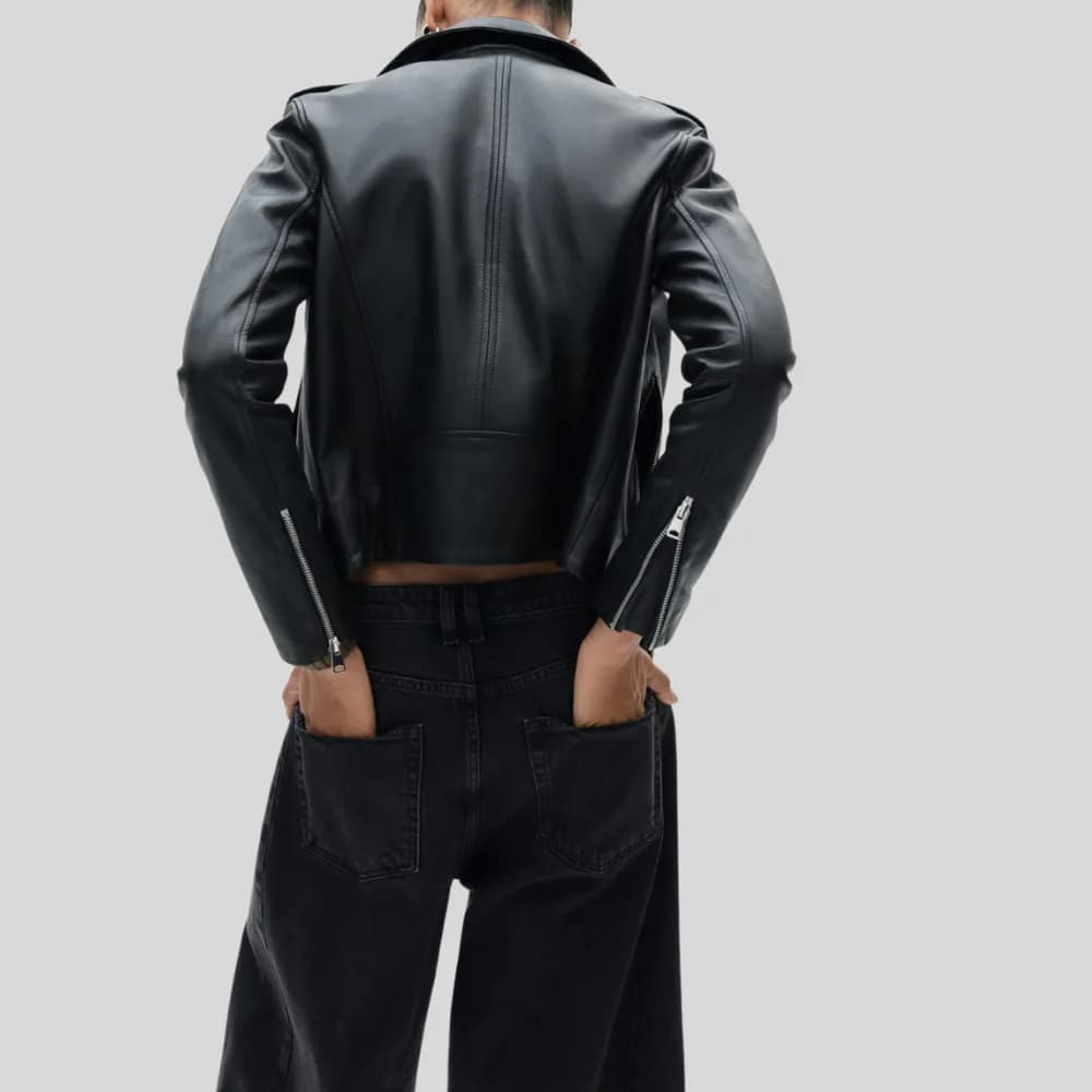 Amaira Genuine Leather Jacket For Women thumbnail 3