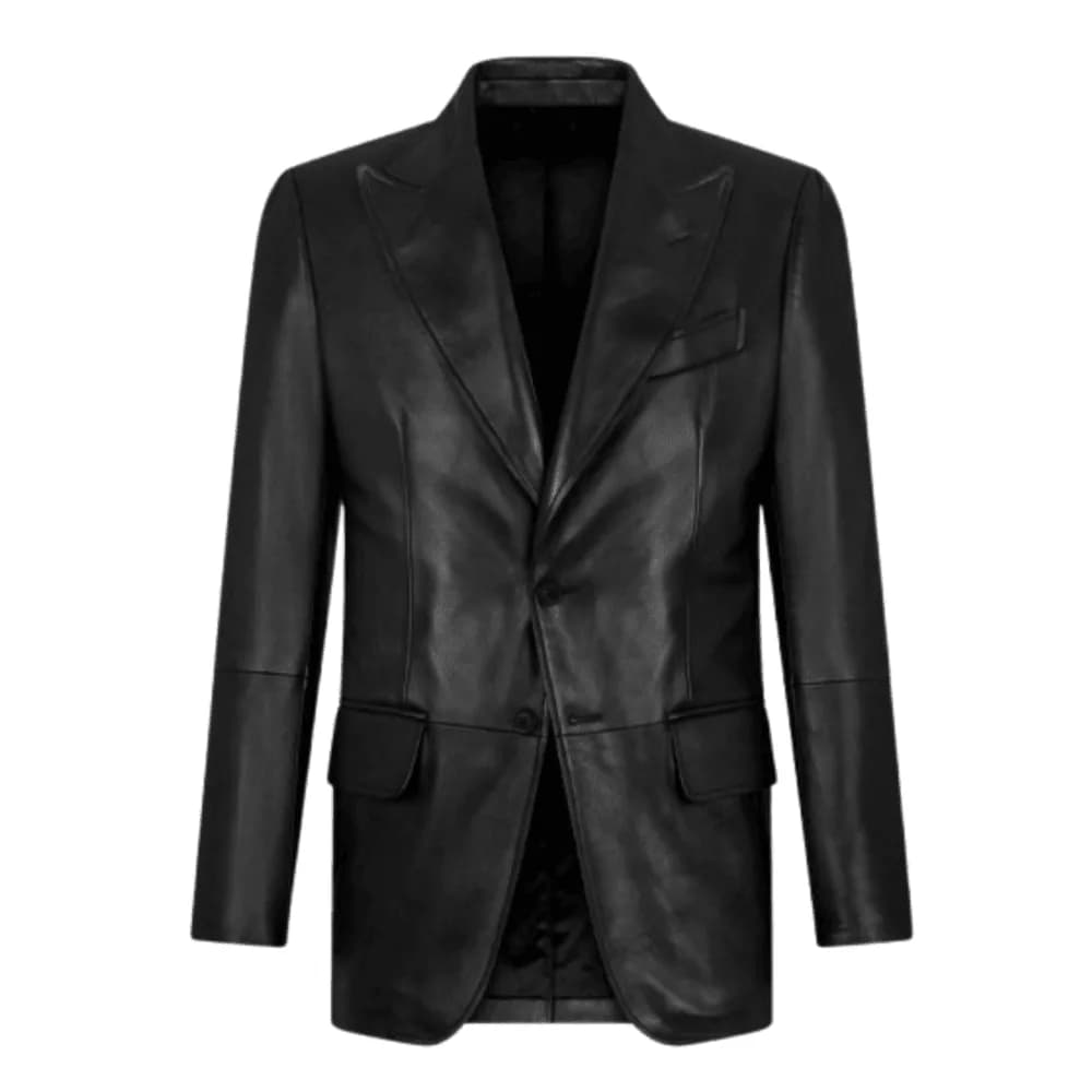 Aryan Lightweight Premium Genuine Leather Blazer Jacket for Men thumbnail 3