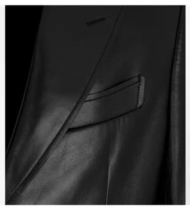 Aryan Lightweight Premium Genuine Leather Blazer Jacket for Men thumbnail 4