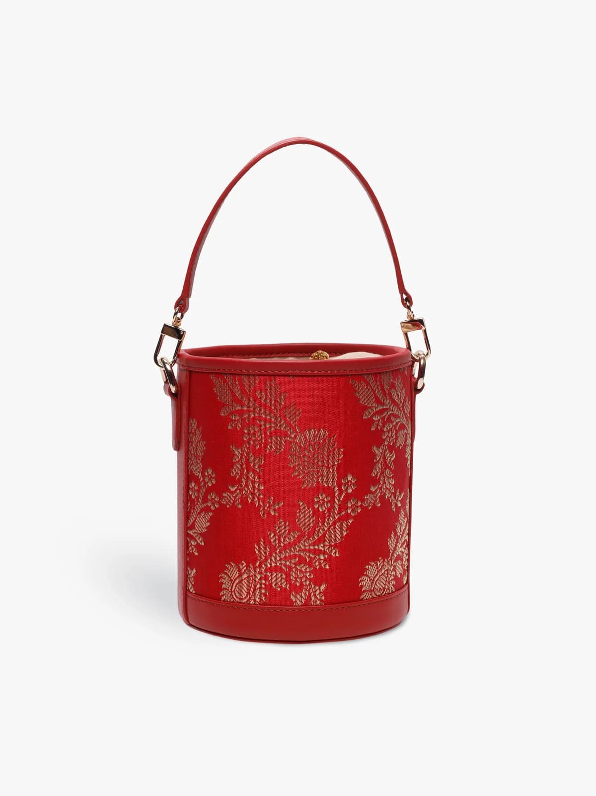 Barrel Potli (Bridal Red Brocade) thumbnail 3