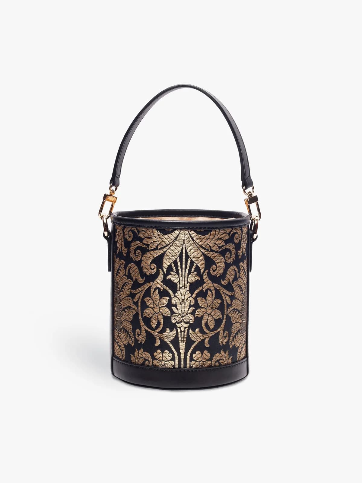 Barrel Potli (Classic Black Brocade) thumbnail 5