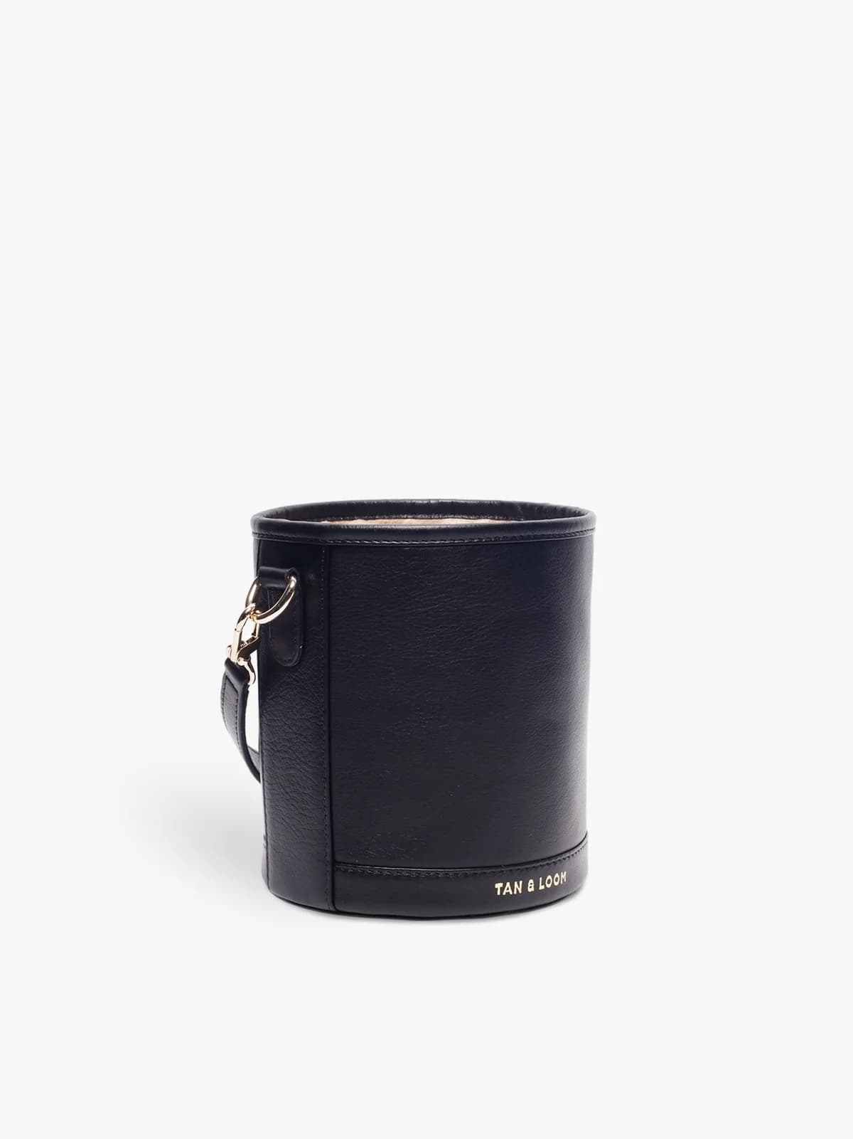 Barrel Potli (Classic Black Leather) thumbnail 5