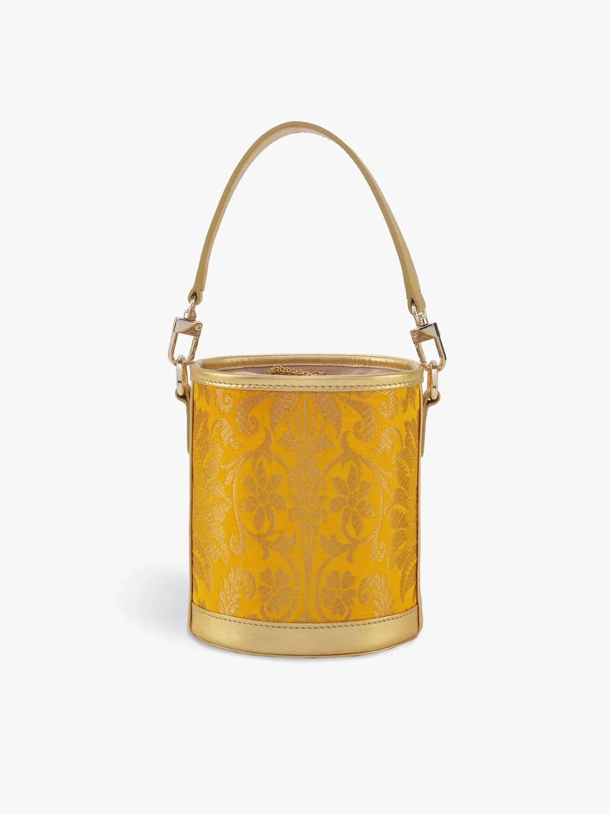 Barrel Potli (Marigold Brocade) thumbnail 4