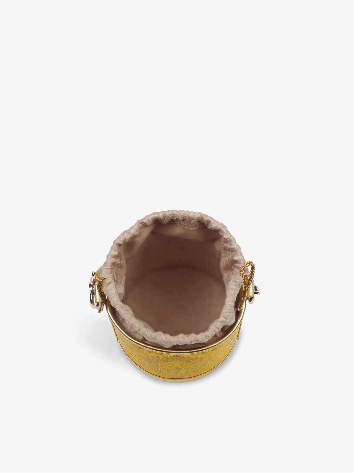 Barrel Potli (Marigold Brocade) thumbnail 5