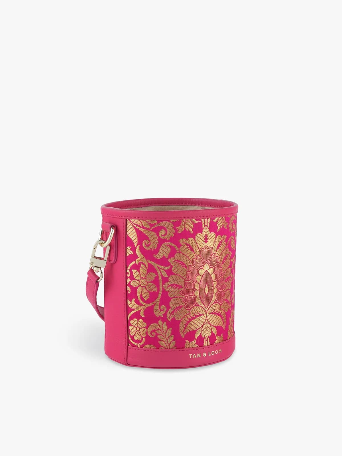 Barrel Potli (Rani Pink Brocade) thumbnail 4