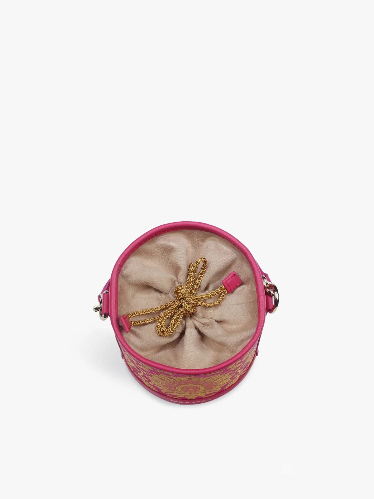 Barrel Potli (Rani Pink Brocade) thumbnail 7