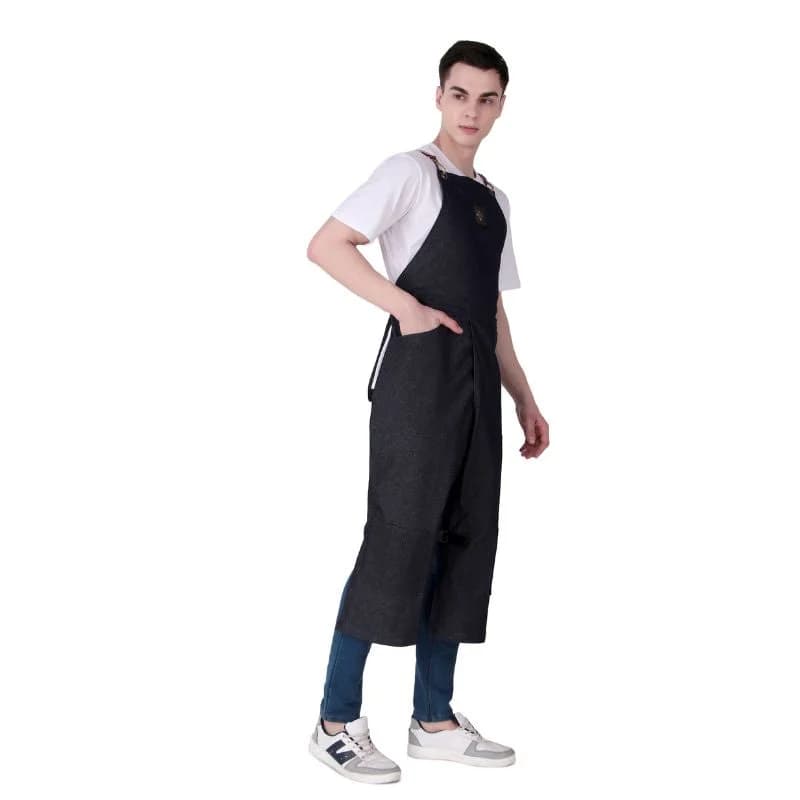 Black Artisan Denim Apron
