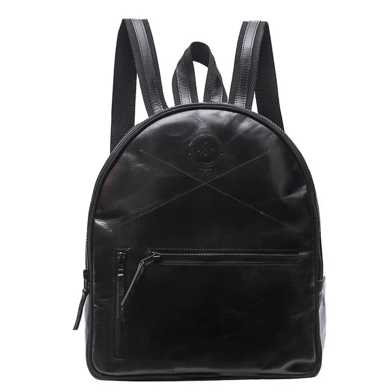 Black Leather Backpack thumbnail 2