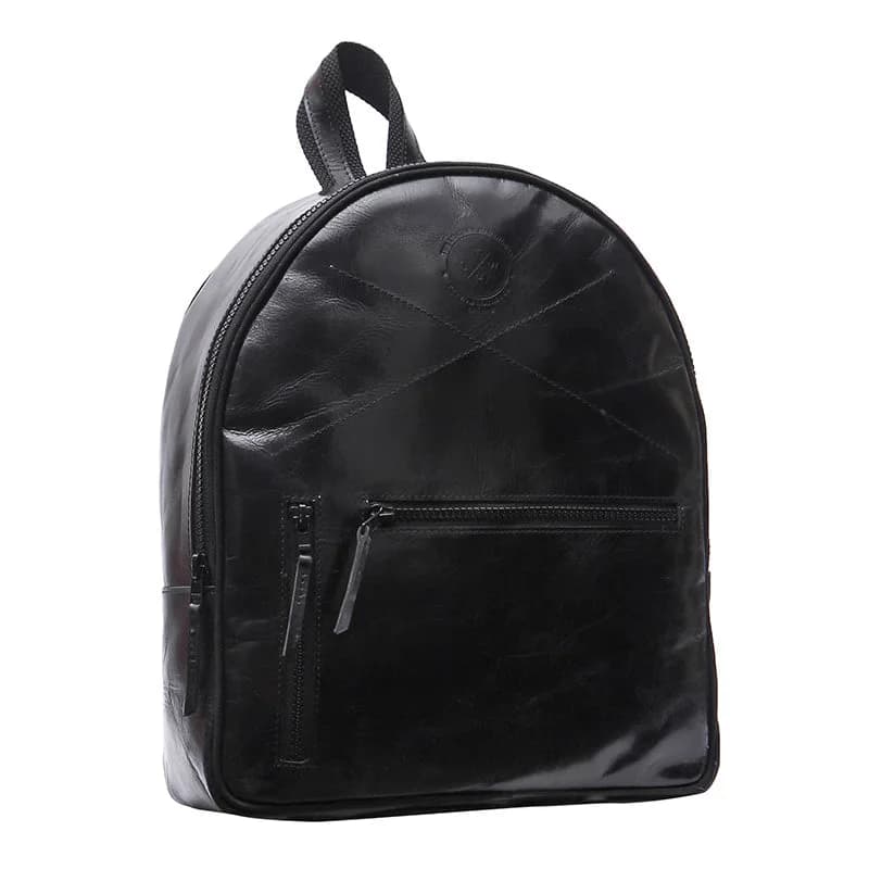 Black Leather Backpack thumbnail 3