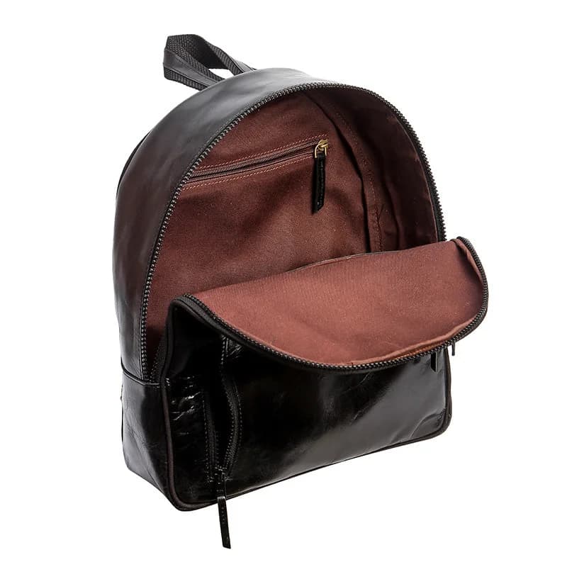 Black Leather Backpack thumbnail 5