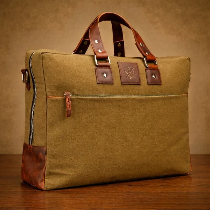 Breeze Canvas Laptop Bag thumbnail 5