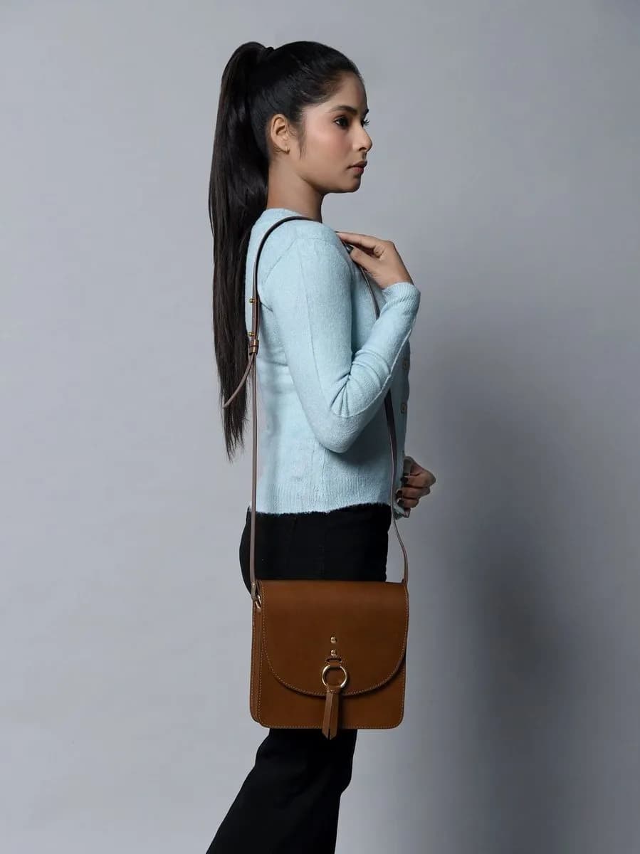 Brown Elegance Crossbody Sling Bag thumbnail 10