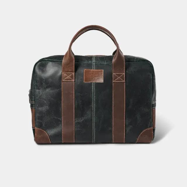 Buffalo leather Briefcase- Green bag