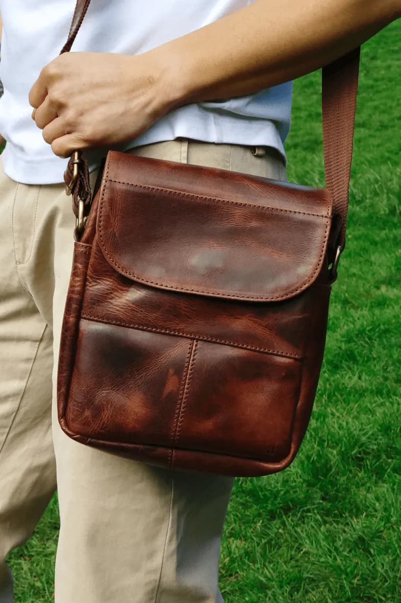 IndiFash - 9*11 Inch Sling Bag | 100% Genuine Leather thumbnail 2