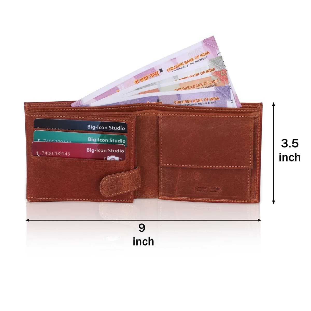 Bullrider 007 Genuine Leather Mens Wallet thumbnail 4