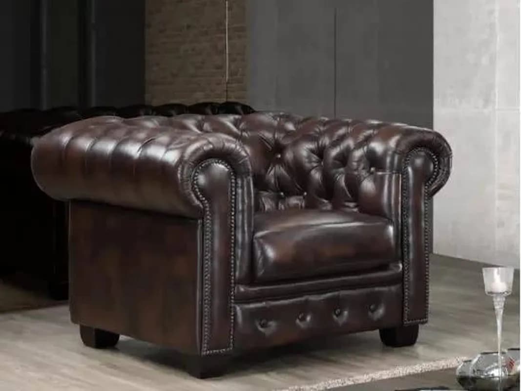 Chesterfild Leather Sofa thumbnail 2