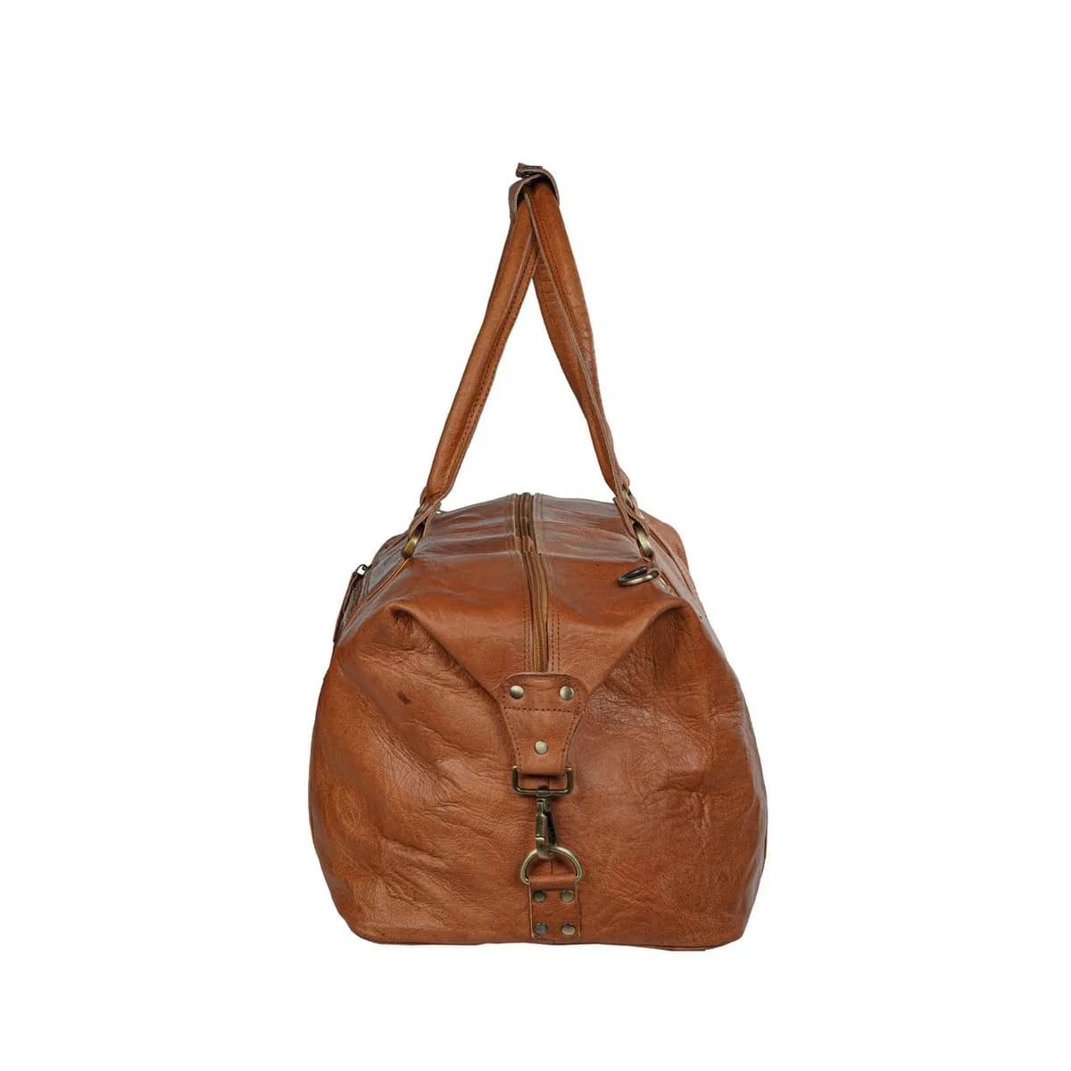 Chicago Leather Weekender Duffle Travel Bag thumbnail 4