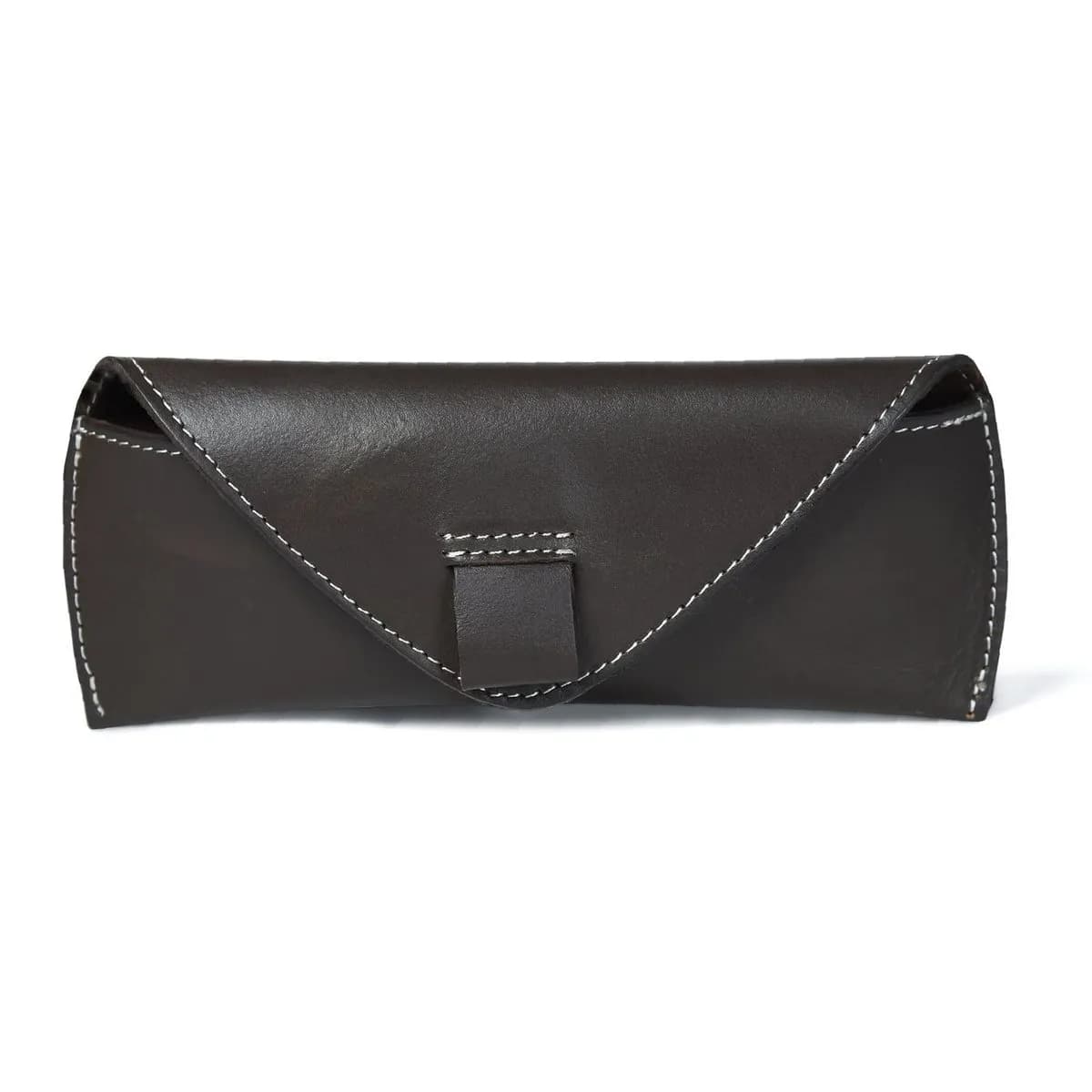 Classic Brown Leather Sunglass Case thumbnail 3