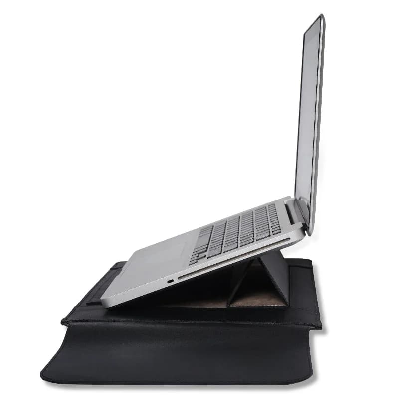 Convertible Leather Laptop Sleeve thumbnail 3