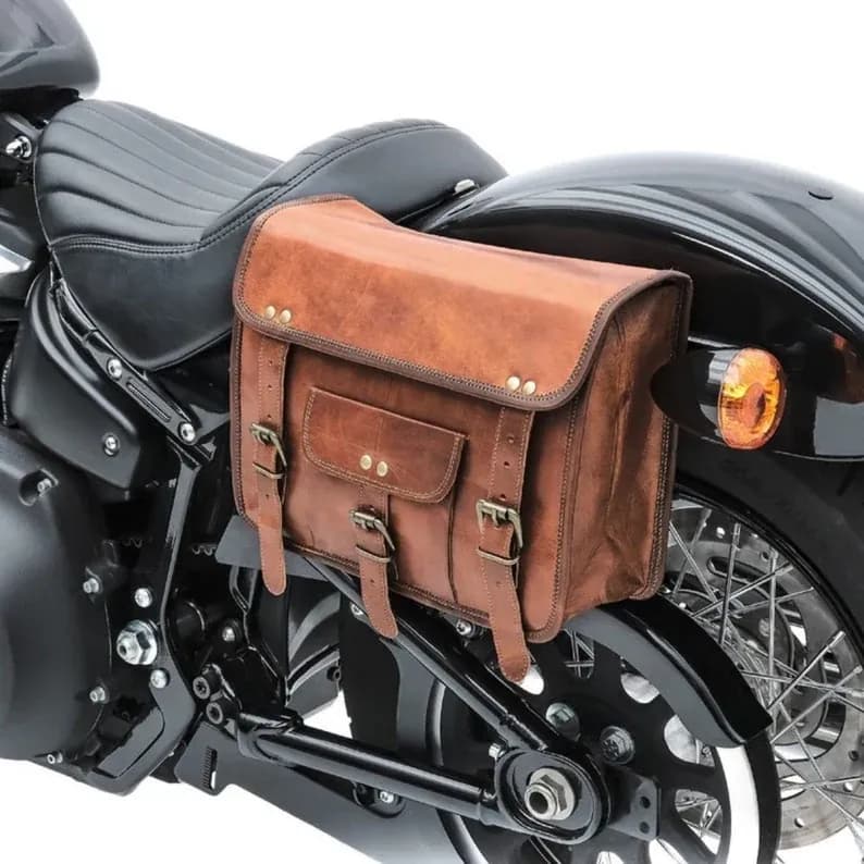 Handmade Leather Bag - IndiFash India thumbnail 5