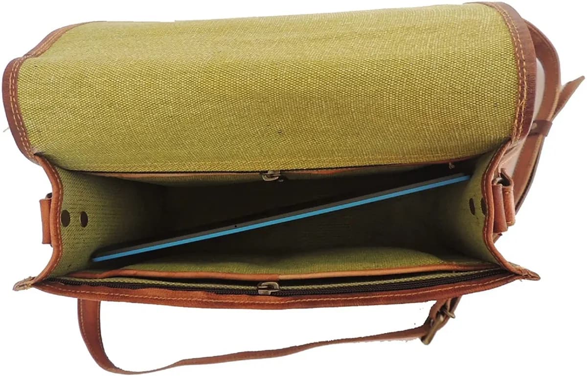 IndiFash - Crossbody Handcrafted Small Leather Sling Bag for men | 100% Genuine Leather thumbnail 4