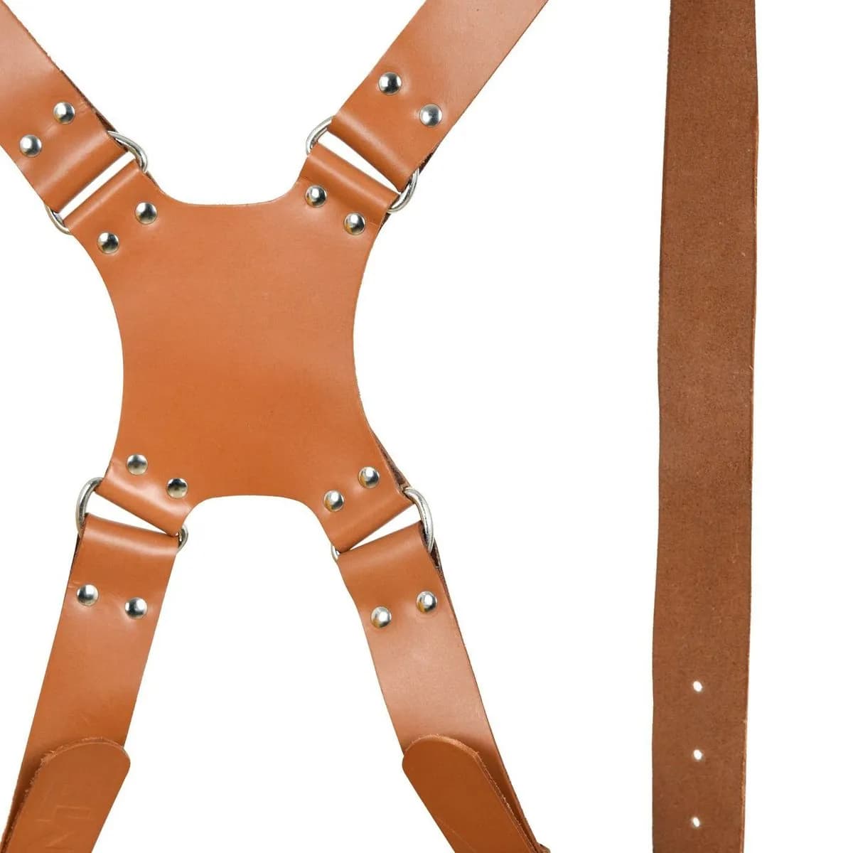 Double Camera Strap Harness - Tan Brown thumbnail 2