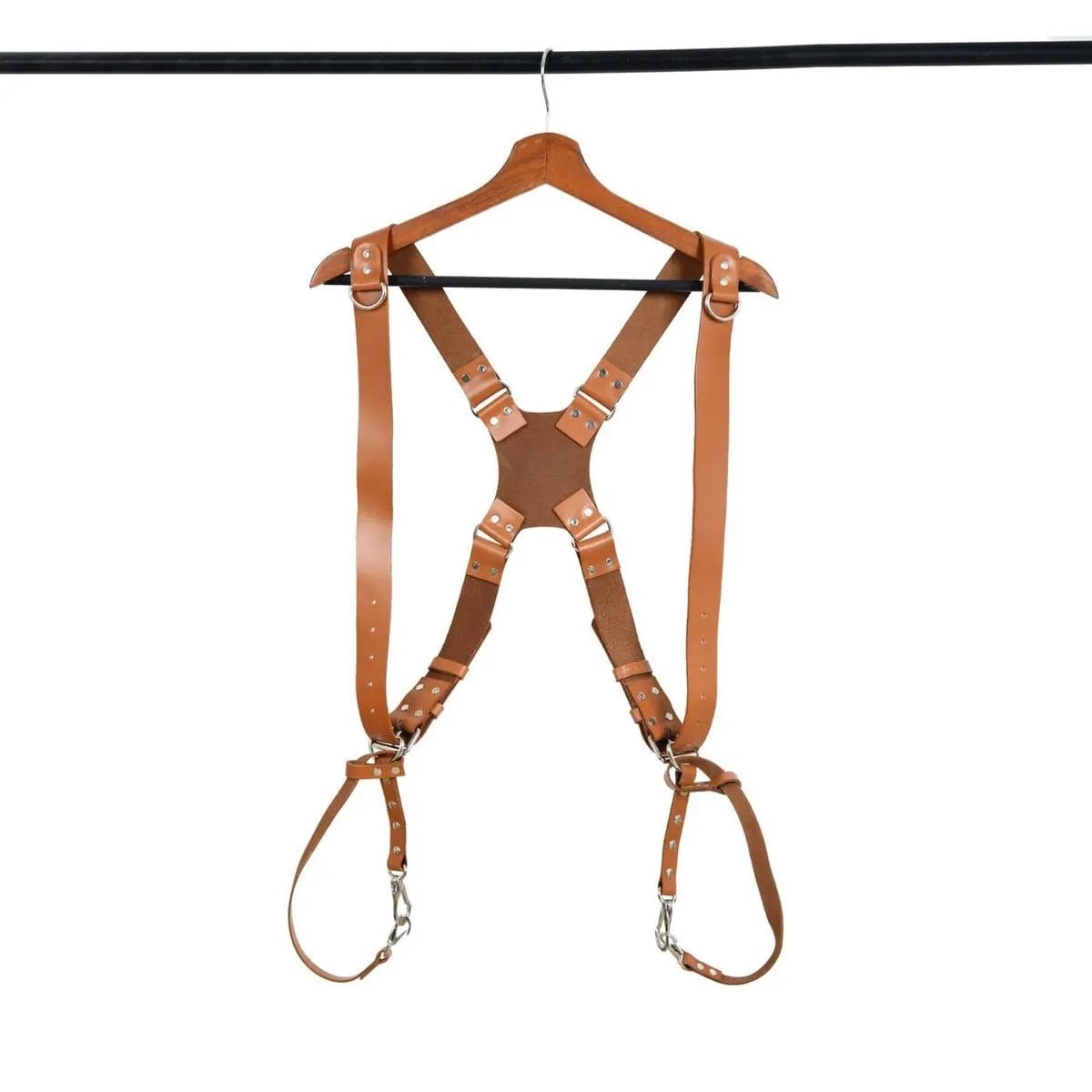 Double Camera Strap Harness - Tan Brown thumbnail 3
