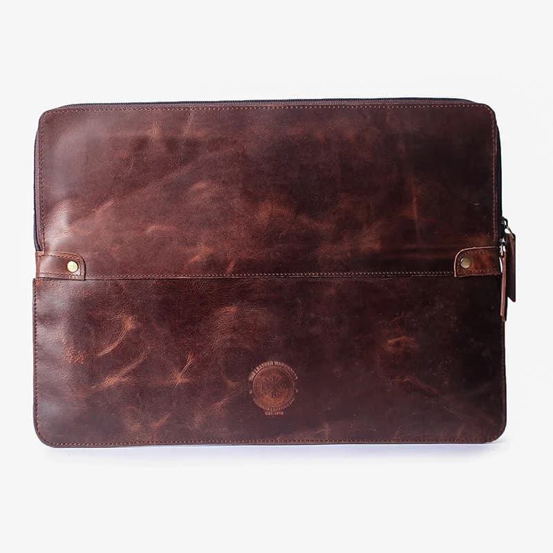 Dual Leather Laptop Sleeve thumbnail 11