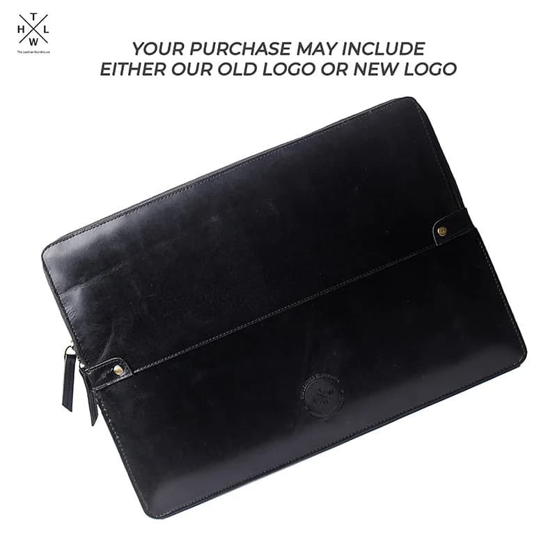 Dual Leather Laptop Sleeve thumbnail 7