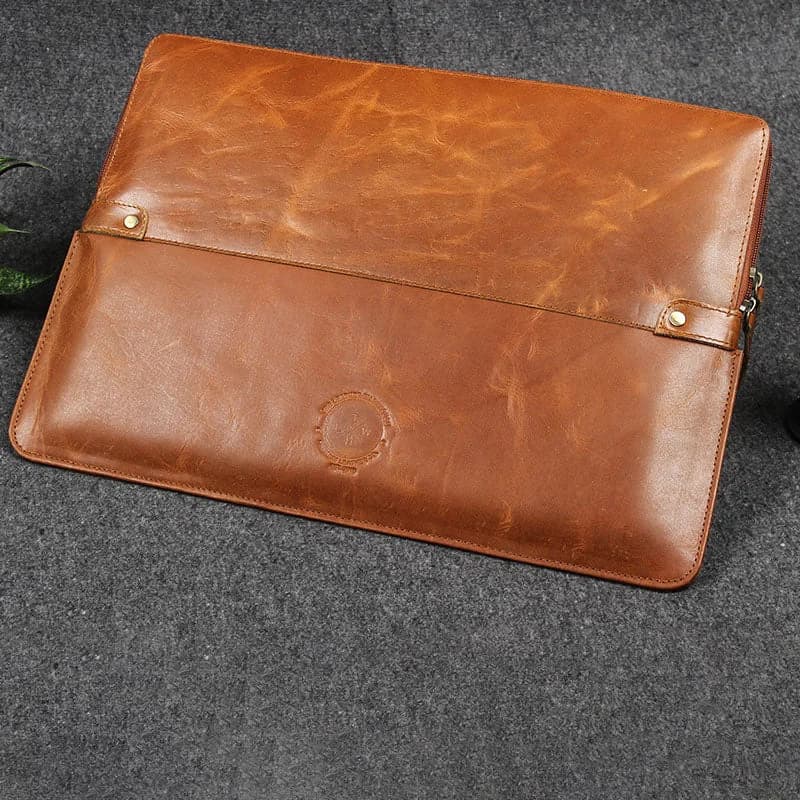 Dual Leather Sleeve Crunch Tan thumbnail 8