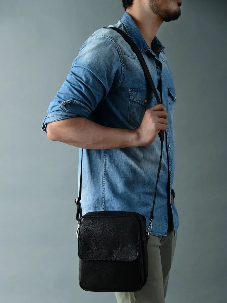 Enzo Black Side Messenger thumbnail 7