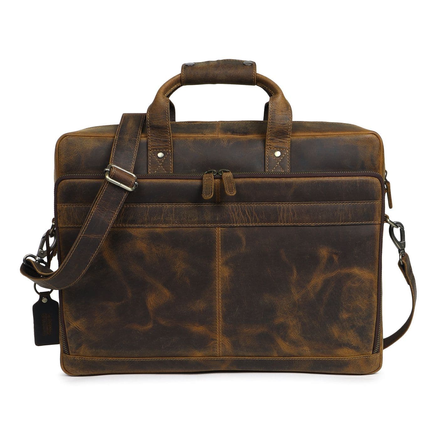 European Hunter Leather Briefcase