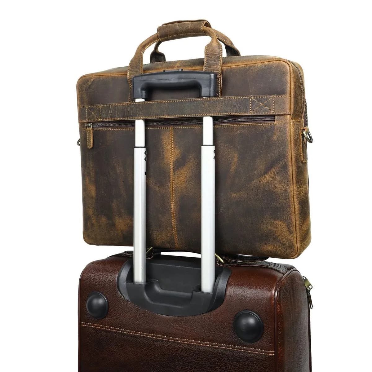 European Hunter Leather Briefcase thumbnail 6
