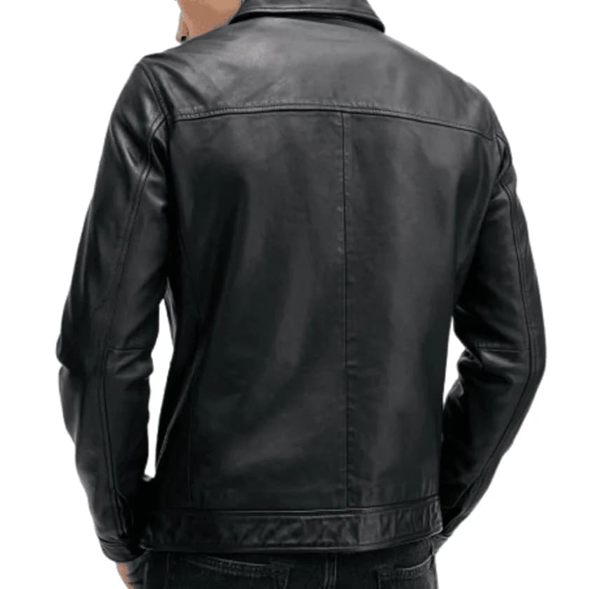 Fahad Retro Genuine Leather Jacket for Men thumbnail 3