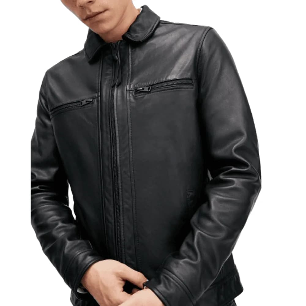 Fahad Retro Genuine Leather Jacket for Men thumbnail 4