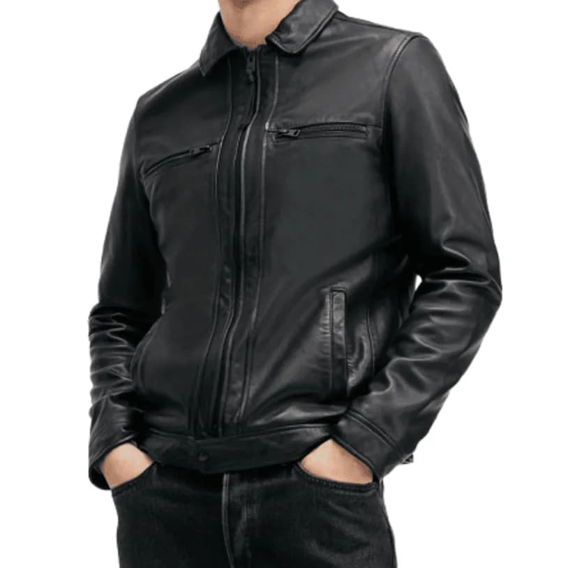 Fahad Retro Genuine Leather Jacket for Men thumbnail 7