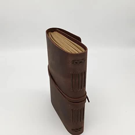 IndiFash Leather Journal Writing Notebook - Genuine Leather Bound Daily Notepad for Men & Women thumbnail 2