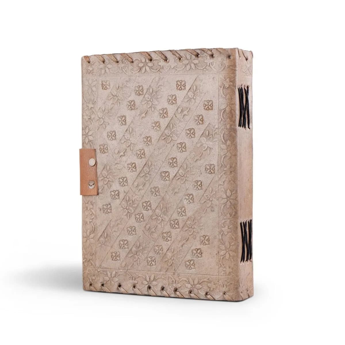 Handcrafted Vintage 4 Stone Leather Diary thumbnail 4