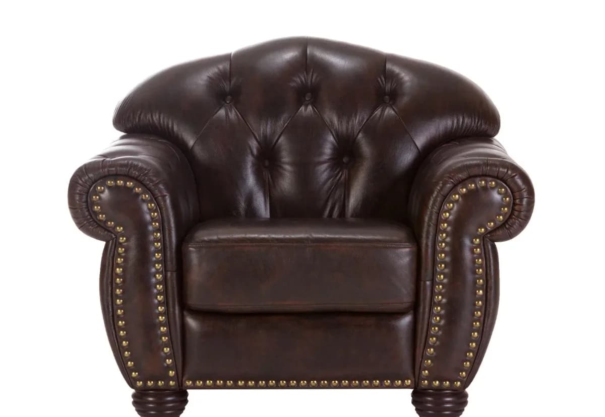 IndiFash 1 Seater Colonial Chesterfield Sofa thumbnail 6