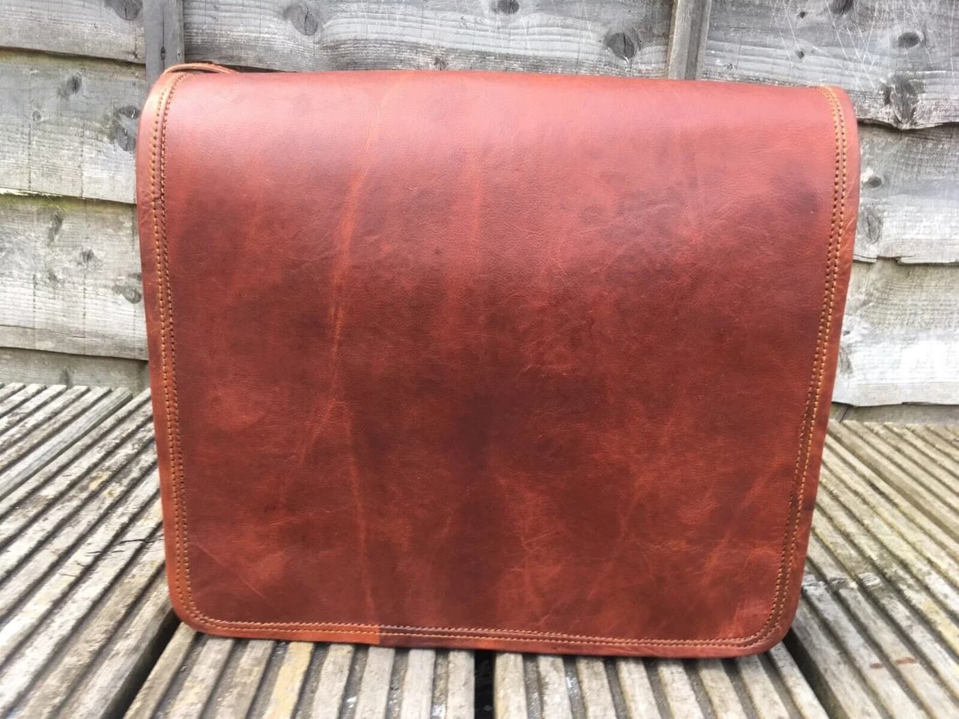 IndiFash - 9 Inch Handcrafted Leather Bag | 100% Genuine Leather thumbnail 4
