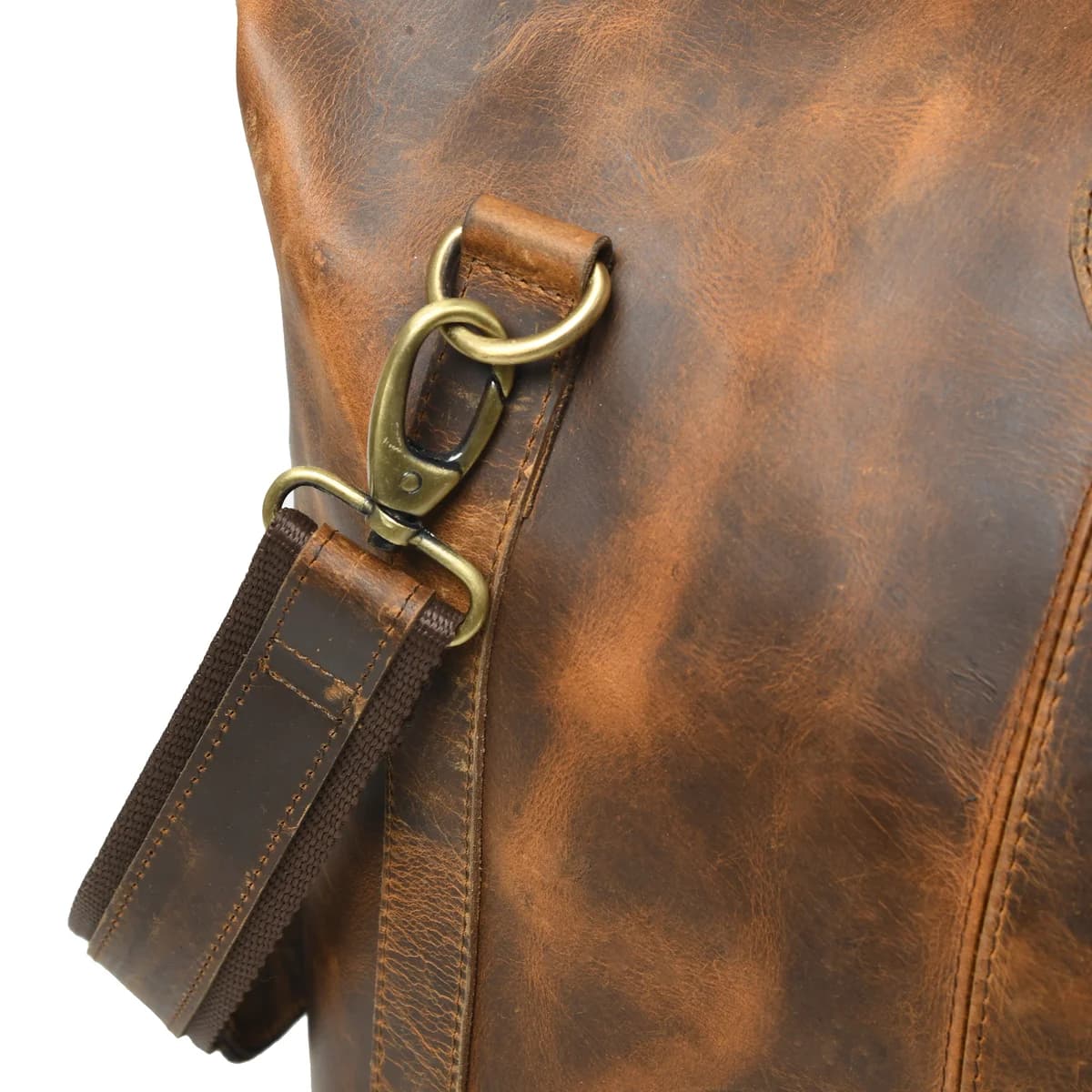 IndiFash 22 Inch Buffalo Oil Pull Up bag thumbnail 2